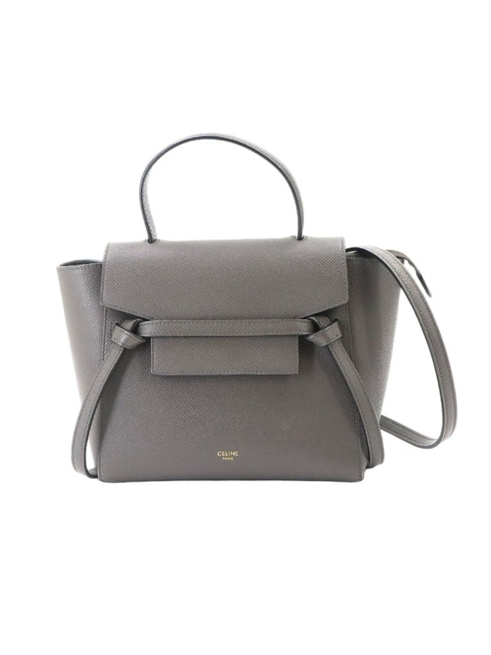 Celine Belt Bag Nano 2-Way Leather Gray
